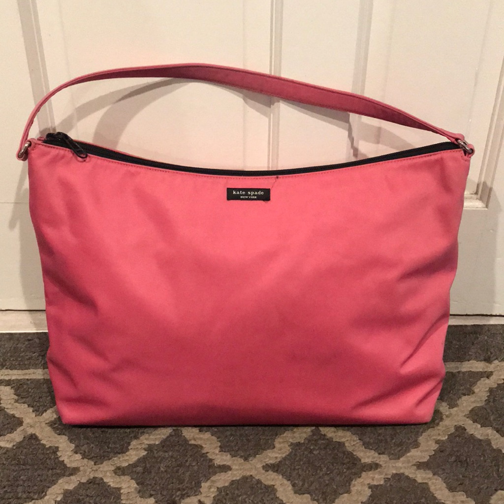 Authentic Vintage Pink Nylon Kate Spade Bag